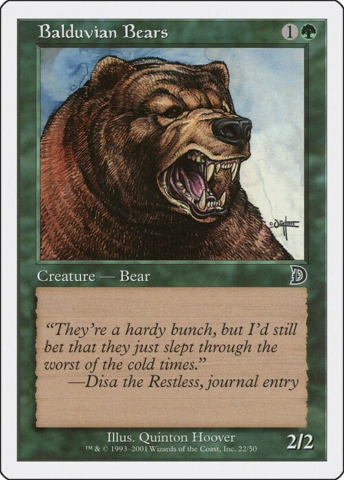 Balduvian Bears Card Front