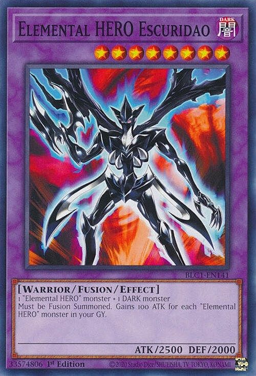 Elemental HERO Escuridao Card Front