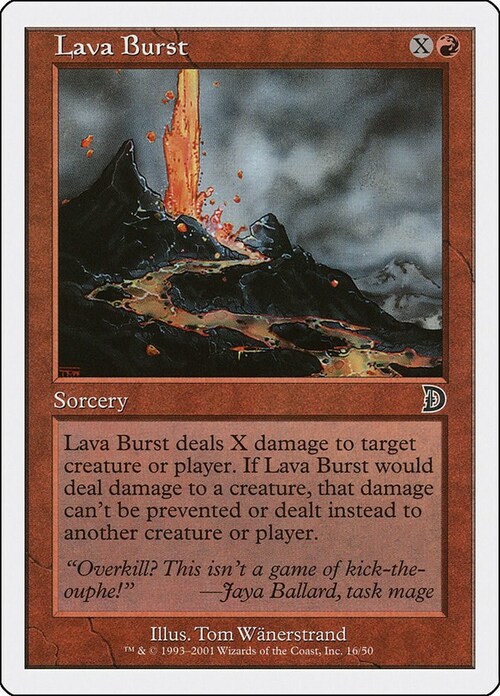 Lava Burst Card Front