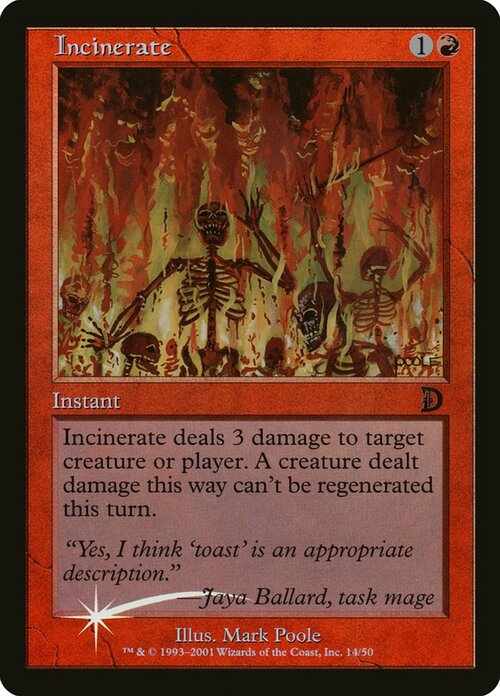 Incinerate Card Front