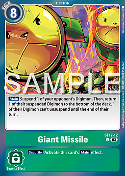 Giant Missile Card Front