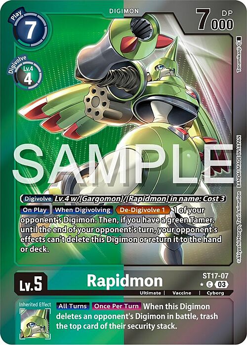 Rapidmon Card Front