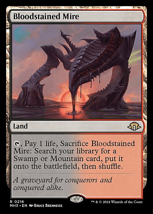 Bloodstained Mire Card Front