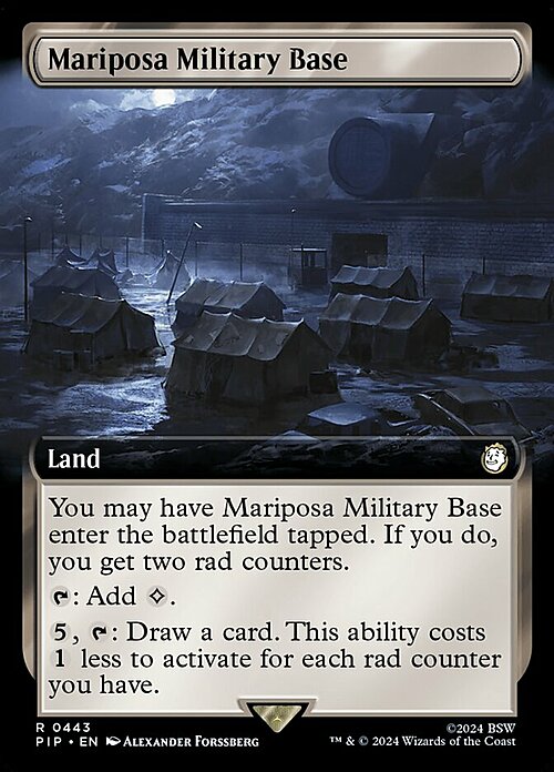 Mariposa Military Base Card Front