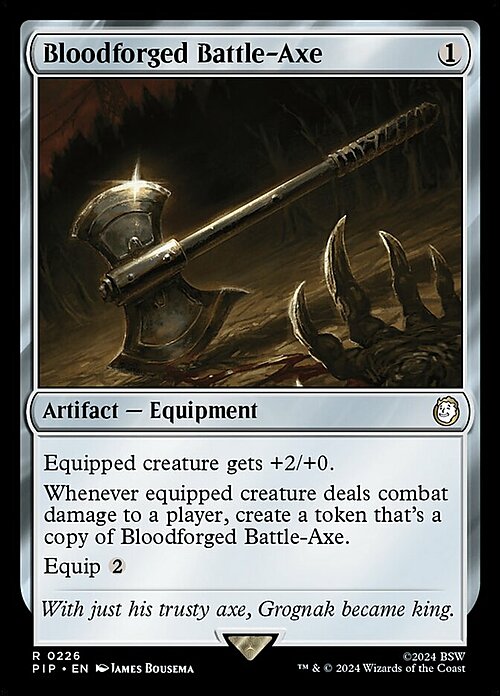 Bloodforged Battle-Axe Card Front