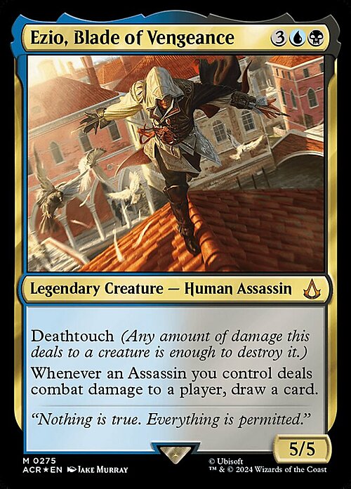 Ezio, Blade of Vengeance Card Front