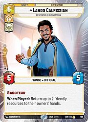 Lando Calrissian, Uomo D'Affari Responsabile