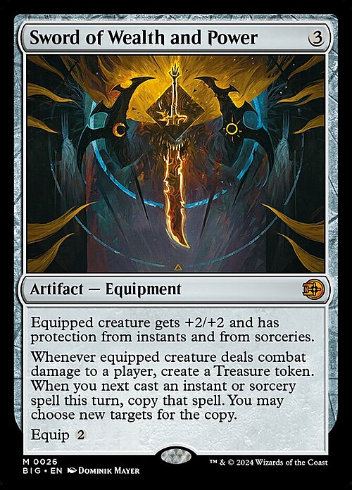 Sword of Wealth and Power Card Front