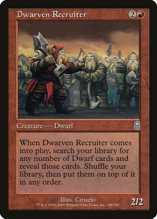 Dwarven Recruiter Card Front