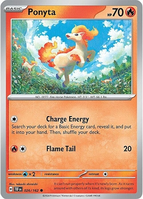 Ponyta Card Front