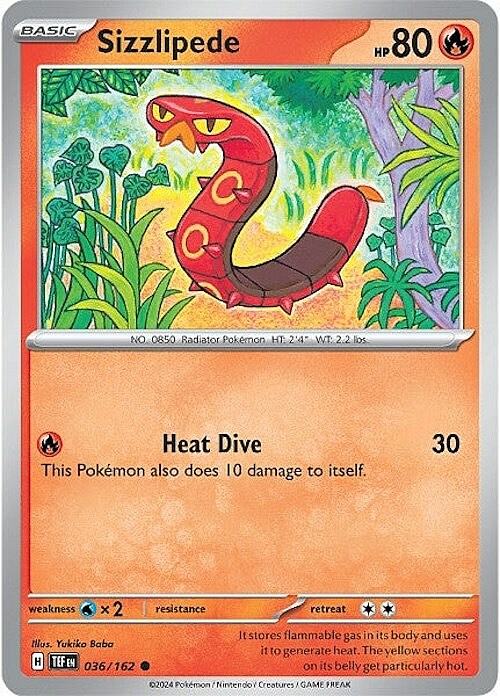 Sizzlipede Card Front