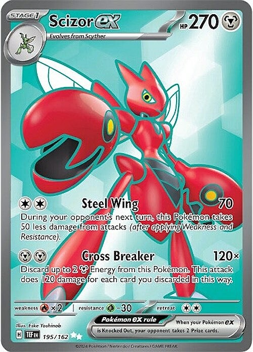 Scizor ex Card Front