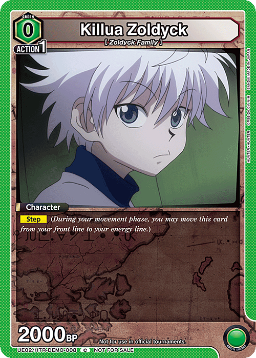 Killua Zoldyck Card Front