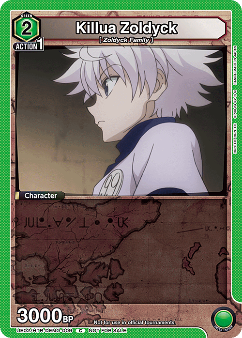 Killua Zoldyck Card Front