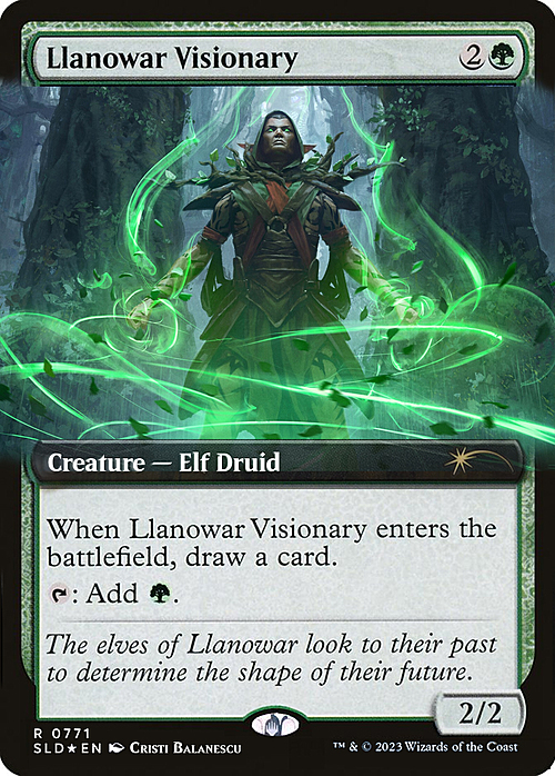 Llanowar Visionary Card Front