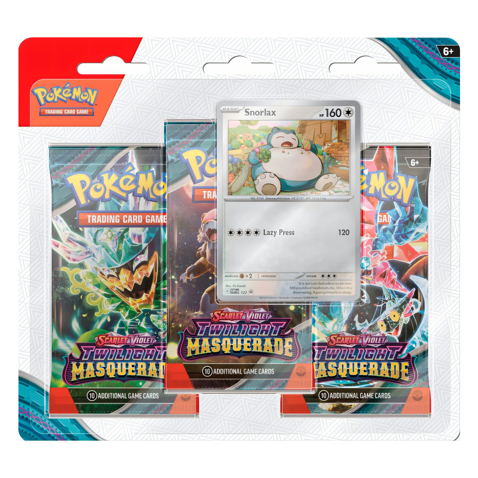 Twilight Masquerade: Snorlax 3-Pack Blister