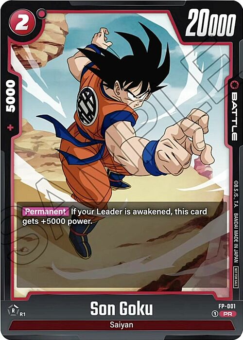 Son Goku Card Front