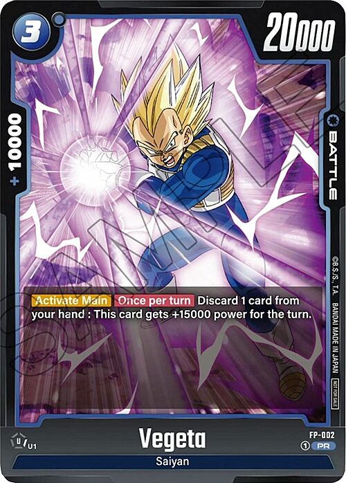 Vegeta Card Front