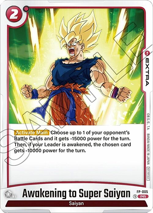 Awakening to Super Saiyan Card Front