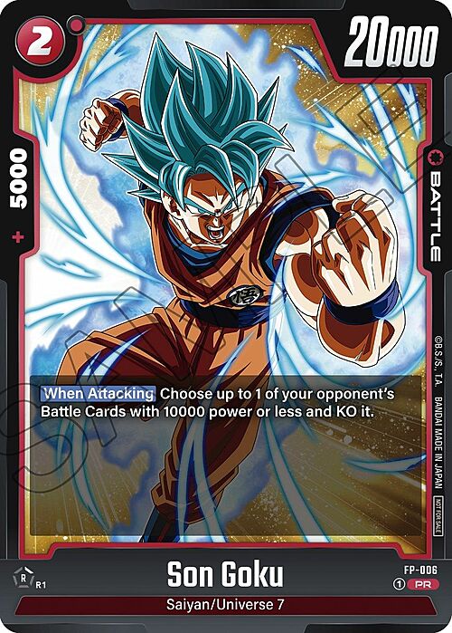 Son Goku Card Front