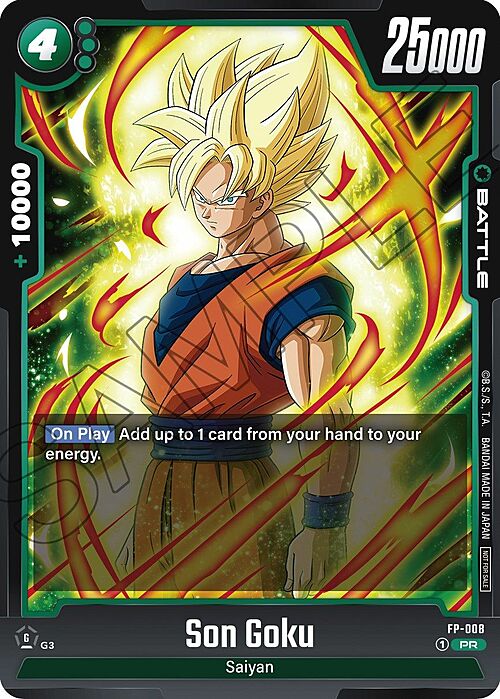 Son Goku Card Front