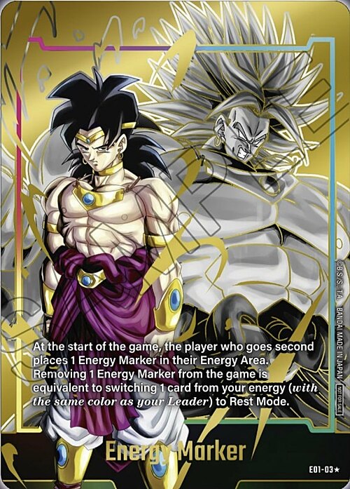 "Broly" Energy Marker Card Front