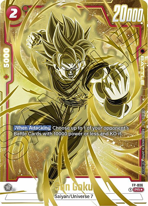 Son Goku Card Front