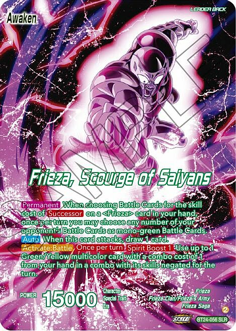 Frieza // Frieza, Scourge of Saiyans Card Front