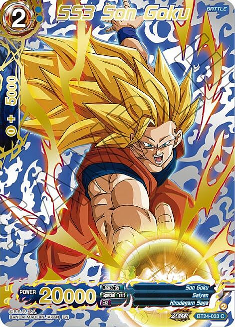 SS3 Son Goku Card Front