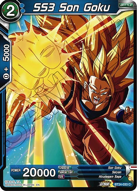 SS3 Son Goku Card Front