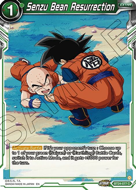 Senzu Bean Resurrection Card Front