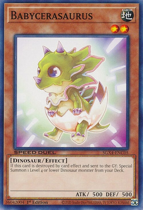 Babycerasaurus Card Front