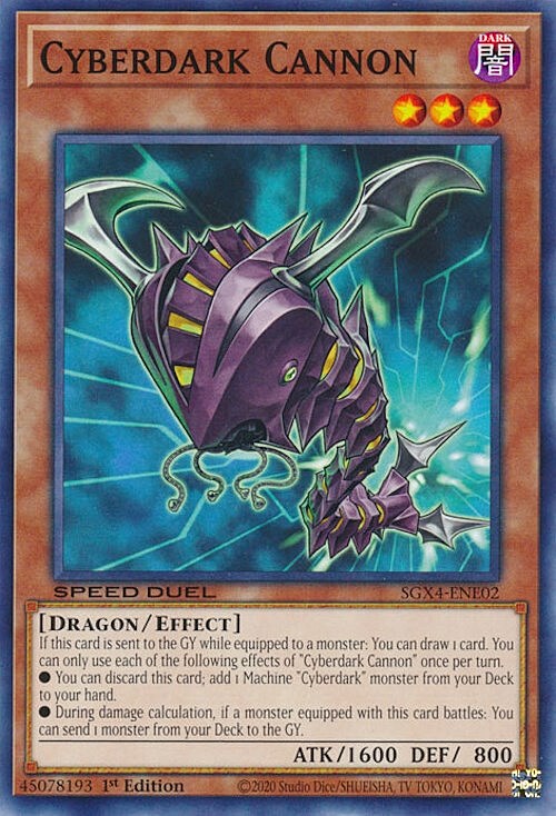 Cyberdark Cannon Card Front