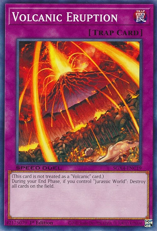 Volcanic Eruption Card Front