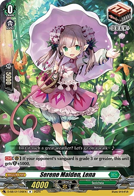 Serene Maiden, Lena Card Front