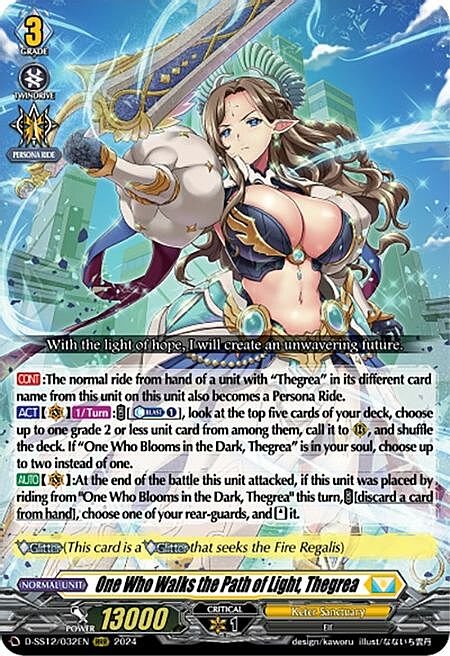 One Who Walks the Path of Light, Thegrea Card Front