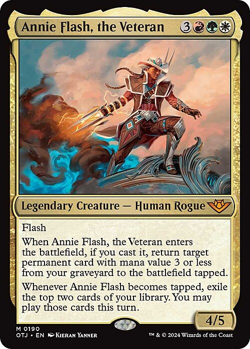 Annie Flash, the Veteran Card Front