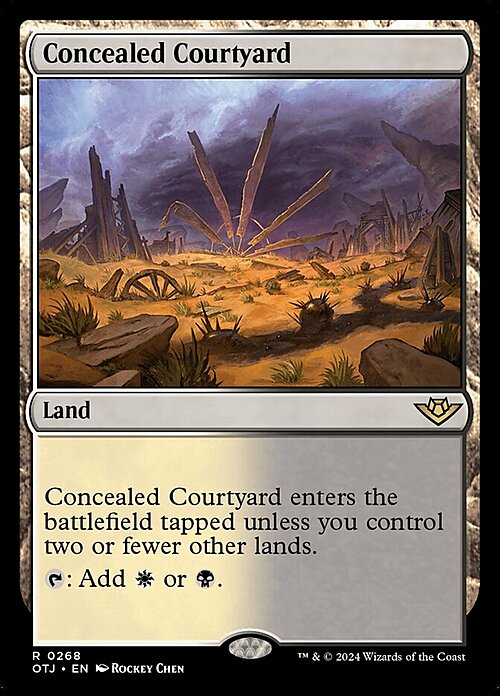 Concealed Courtyard Card Front