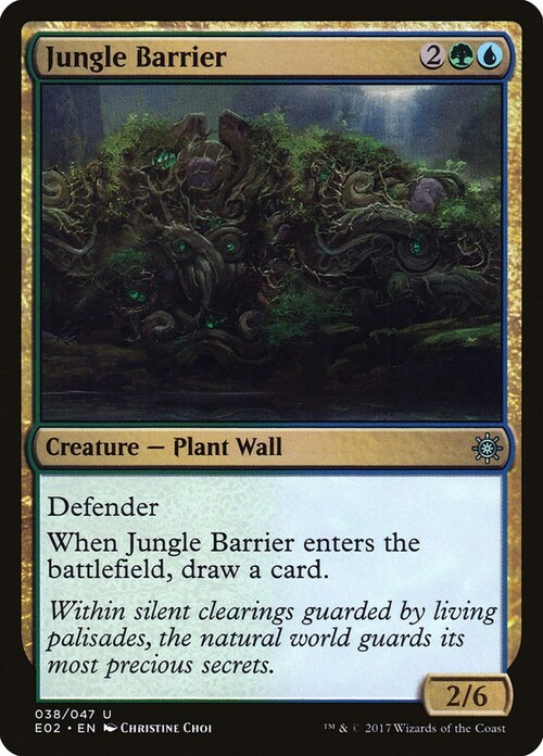 Jungle Barrier Card Front