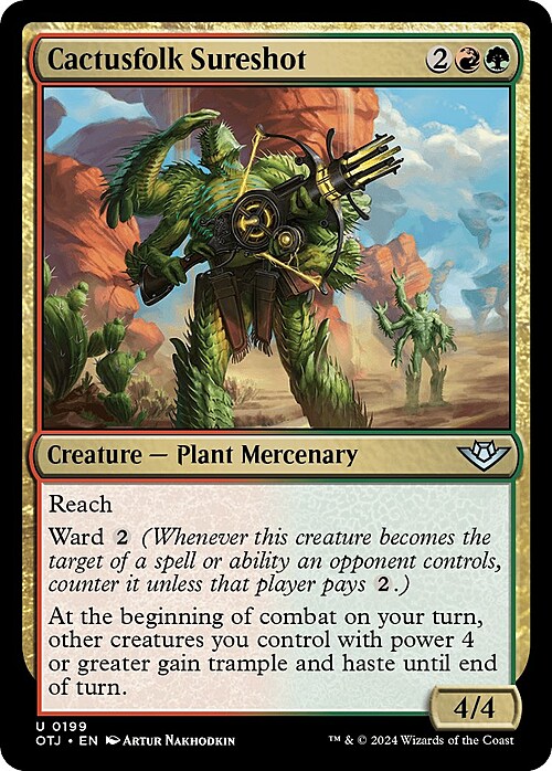 Cactusfolk Sureshot Card Front