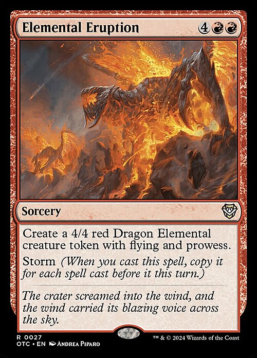 Elemental Eruption Card Front