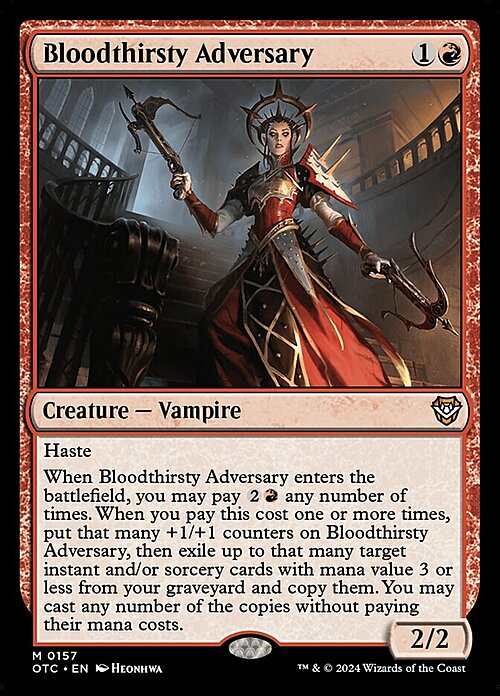 Bloodthirsty Adversary Card Front