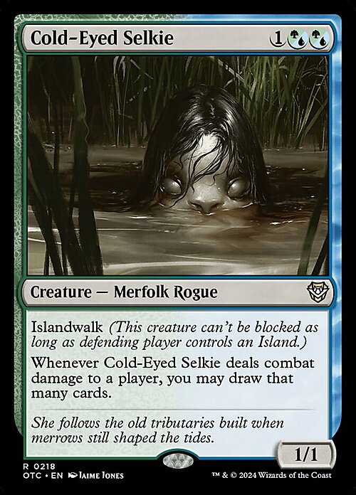 Cold-Eyed Selkie Card Front