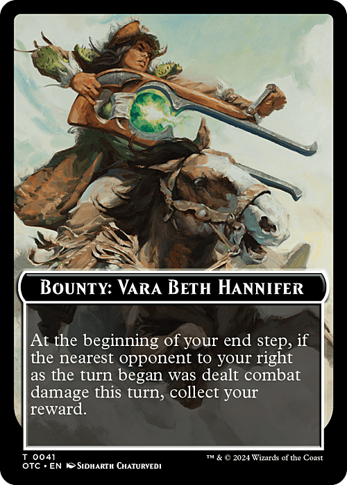 Bounty: Vara Beth Hannifer // Bounty Rules Card Front