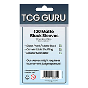 100 TCG Guru Matte Black Sleeves