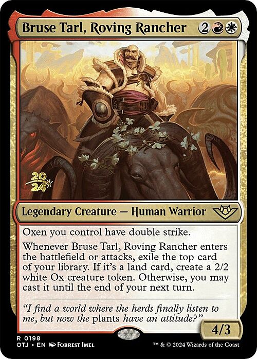 Bruse Tarl, Roving Rancher Card Front