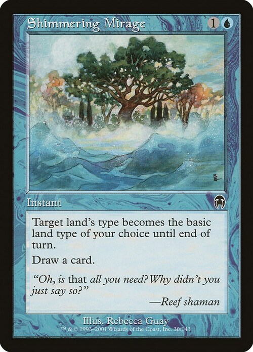 Shimmering Mirage Card Front