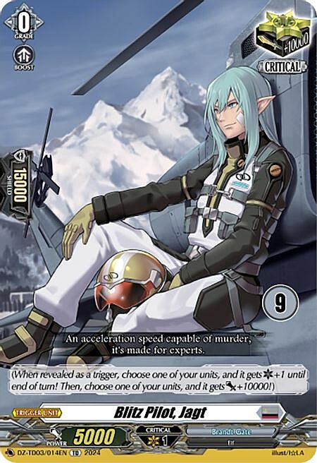 Blitz Pilot, Jagt Card Front