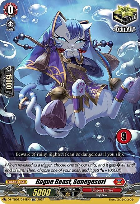 Rogue Beast, Sunegosuri Card Front