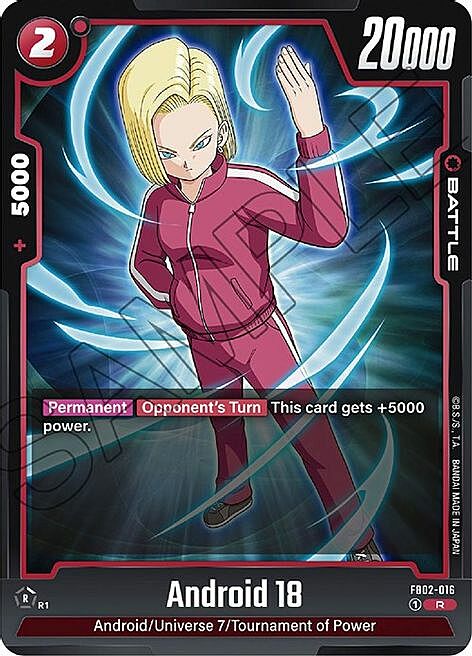 Android 18 Card Front